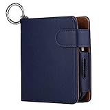iQOS Pouch Bag iQOS Wallet Case Electronic Cigarette PU Leather Carrying Case Box with Card Holder Tobacco Cigarette Protective Holder Cigar Cover (Blue)