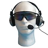 LandFox Male Styrofoam Foam Mannequin Head Model - Wig Glasses Hat Display Stand (1 Pc)