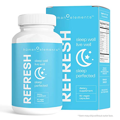 Human Elements Refresh Natural Sleep Aid Supplement, 60 Vegan Capsules (Best Natural Sleep Aid Supplement)