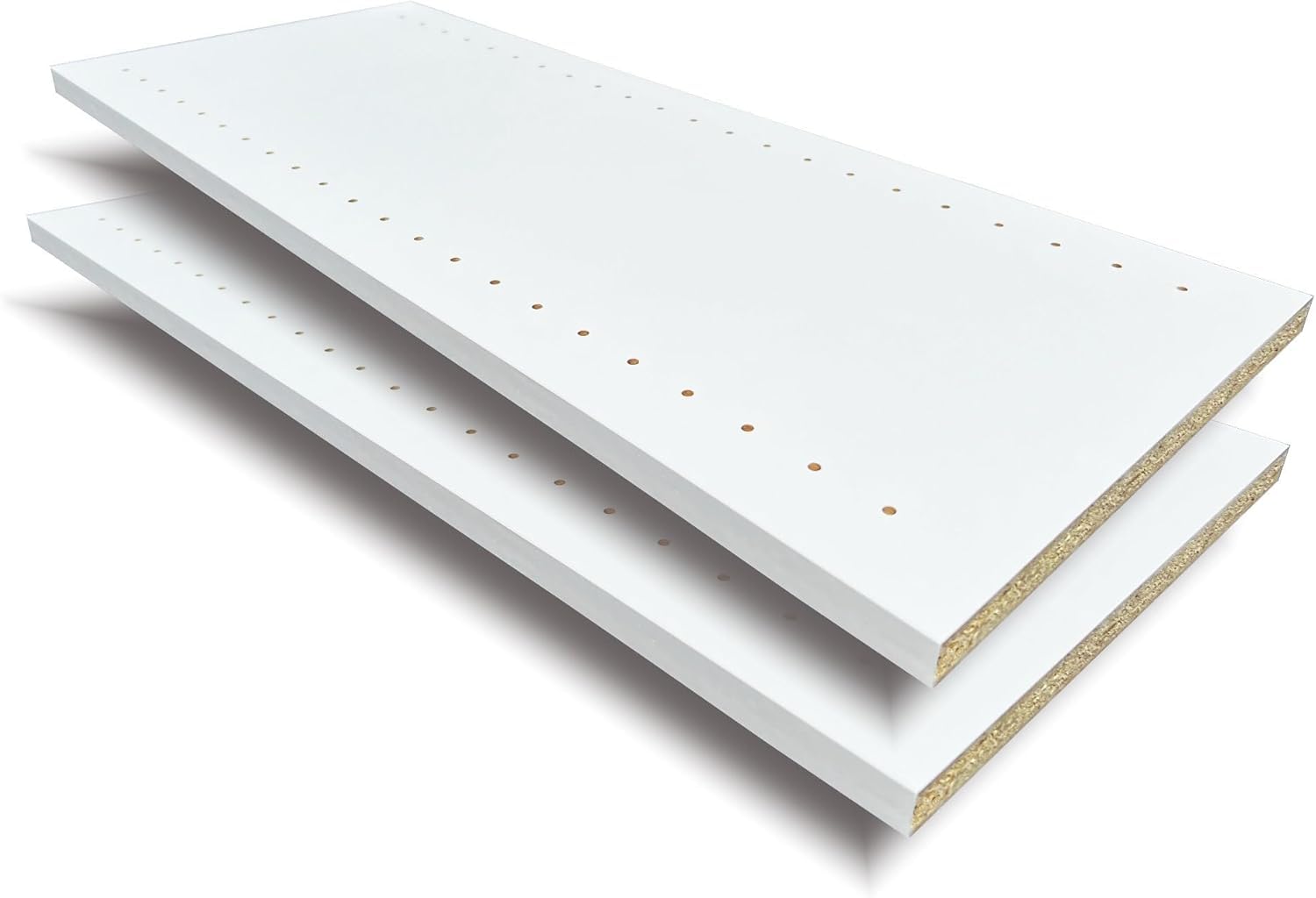 Photo 1 of ***DISASSEMBLED SHELVING PANEL DAMAGED CAN BE USED FOR WHITE WOOD REPLACEMENT *** B&B HARDWARE Closet Evolution Classic Vertical Panels Up to 80 Inch – Pre-Drilled Organizer Units – Scratch Resistant Laminate, Compatible with Closet Systems & Accessories 