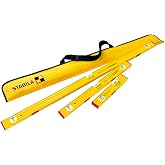 STABILA Pro Level Set Type80 AS-2 - 24" &amp;12" Levels, Cat. No. 29872 | Professional 2-piece leveling kit with accurate bubble vials for builders and contractors