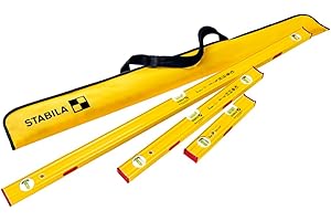 Stabila Pro Set 80 AS Spirit Levels with Carrying Case