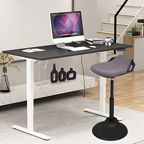 AMOIU-Sgabello-da-Banco-in-Piedi-Sgabello-ergonomico-da-Ufficio-Sedia-con-Altezza-Regolazione-360-Girevole-Semi-in-Piedi-perfezioni-con-Il-Tavolo-di-Sollevamento-Grigio