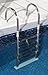 Blue Wave NE1145 Premium Stainless Steel In-Pool Ladder for Above Ground Pools, Silver