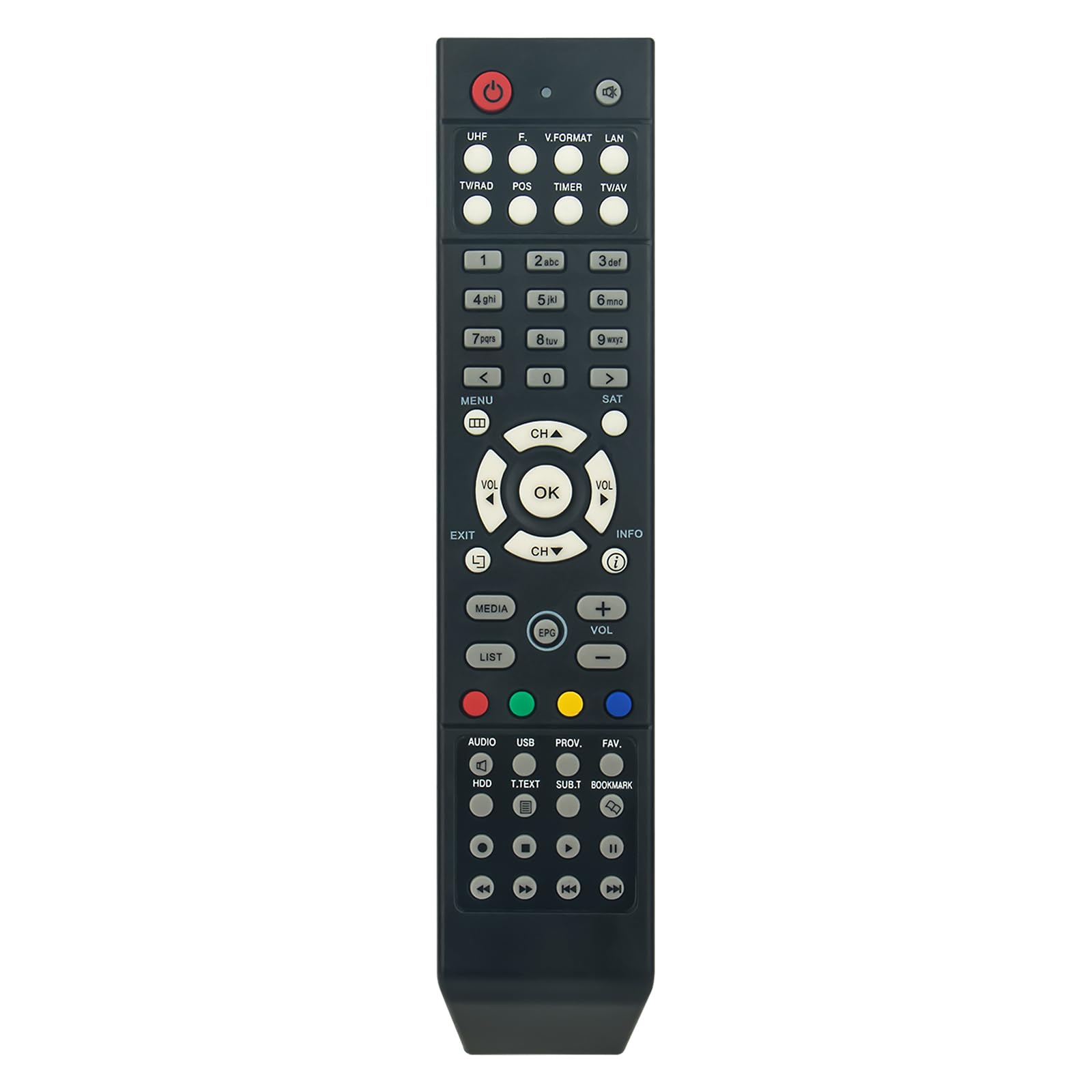 VINABTY New Remote Control Replacement fit for TECHNOMATE TM 800 HD TM800HD TM-800HD Remote Controller