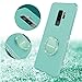 Henpone Samsung S9 Plus Case for Women, Glitter Girls Girly Phone Cover with Kickstand Grip Finger Ring Stand Slim Protective Luxury Diamond Sparkle Bling Galaxy S9 Plus Case - Green