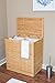 BIRDROCK HOME Oversized Divided Clothes Laundry Hamper - Made of Natural Bamboo - 2 Sections - Laundry Organizer