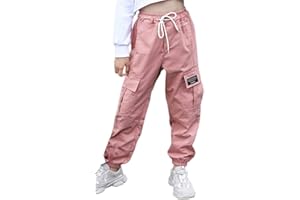 SANGTREE Girls & Women's Cargo Jogger Pants, 3 Years - Women 3XL