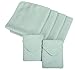 SINLAND Microfiber Waffle Weave Kitchen Dish Cloths for Washing Dishes Reusable Drying Cleaning Cloth Washable 13inchx13inch 6 Pack Light Jade