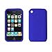 Apple iPhone 3G 3Gs 8GB 16GB 32GB Textured Silicone Skin Case Cover, Deep Blue, One Size