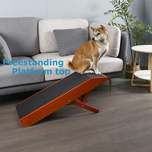 MDBT Medium Dog Ramp for Couch & Sofas, Premium Hardwood Beech Pet Ramp