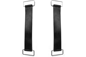 HACEOLHADA 2Pcs Battery Straps Hold Down Motorcycle Battery Hold Down Straps Elastic Stretchable Battery Rubber Band Straps Replacements for Motorcycle Scooter Accessories