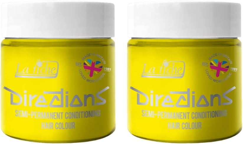 La Riche Directions Semi-Permanent Hair Color Bright Daffodil 100ml Tub (2x)
