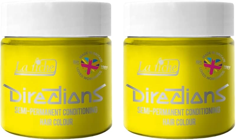 La Riche Directions Semi-Permanent Hair Color Bright Daffodil 100ml Tub (2x)