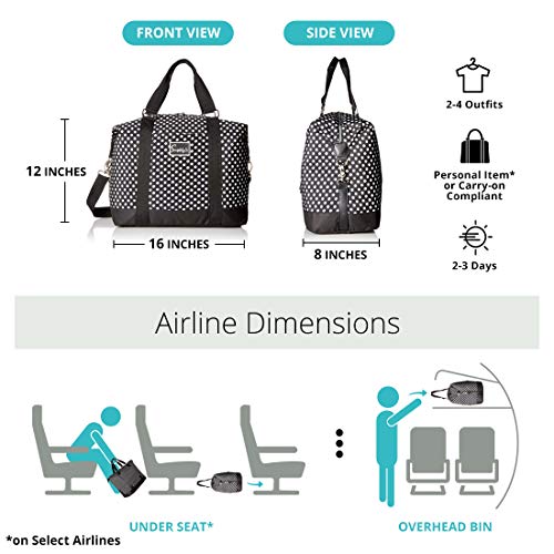 Simplily Co. Travel Weekender Overnight Carry-on Shoulder Duffel Tote ...