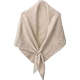 Women’s Cashmere Shawls 2025 | Shawl for Women,Casual Soft Cardigan Shawls and Scarves,Soft Wool Cape with One-Shoulder Design, Winter Triangle Sweater Shawl - Casual Winter Gifts（Beige）