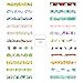 R Molshine Set of 22 Decorative Japanese Washi Masking Adhesive Tape – Seasons Flowers Series - Collection, (15mm x 7m, 0.59 inch x 7.6 yards) for DIY
