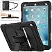 iPad Air 3 Case 2019 / iPad Pro 10.5 Case 2017, SEYMAC Stock Three Layer Hybrid Drop Protection Case with (360 Rotating Stand) Hand Strap &(Pencil Holder) for iPad Air 3rd Gen 10.5"/ Pro 10.5 (Black)
