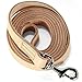 Logical Leather 6 Foot Dog Leash - Best for Training - Heavy Full Grain Leather Lead - Tan
