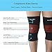 Runflory Compression Knee Sleeves Support Brace, Elastic Sports Knee Braces for Jogging, Running, Hiking & Workout, Recovery Knee Brace for Joint Pain and Arthritis Relief for Men Women (Red)