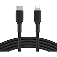 Belkin BoostCharge Fast Charging USB C to Lightning Cable 3.3ft/1M - MFi Certified 18W Power Delivery iPhone Charger Cord - Apple Charger USB C Cable - Fast Charging for iPhone 14, iPhone 13 - Black