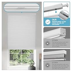 Boolegon No Drill No Tools Cellular Shades Top Down