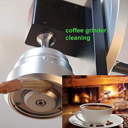 Coffee Grinder Cleaning Brush + Coffee Brush Wood Handle & Natural Bristles