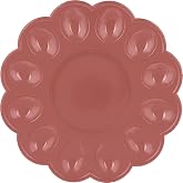OFXDD Deviled Tray for Eggs - Plastic Egg Serving Platter - Holiday Boiled Eggs Server - 9.44"