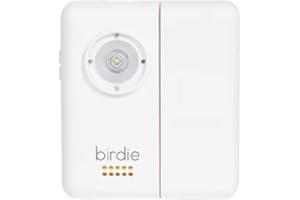 She's Birdie - The Original Personal Safety Door Alarm for Travel, at Home, or Window Security - Portable, Loud Siren, Flashing Light Alert + Built in Flashlight, Rechargeable, Rental Safe (Coconut)