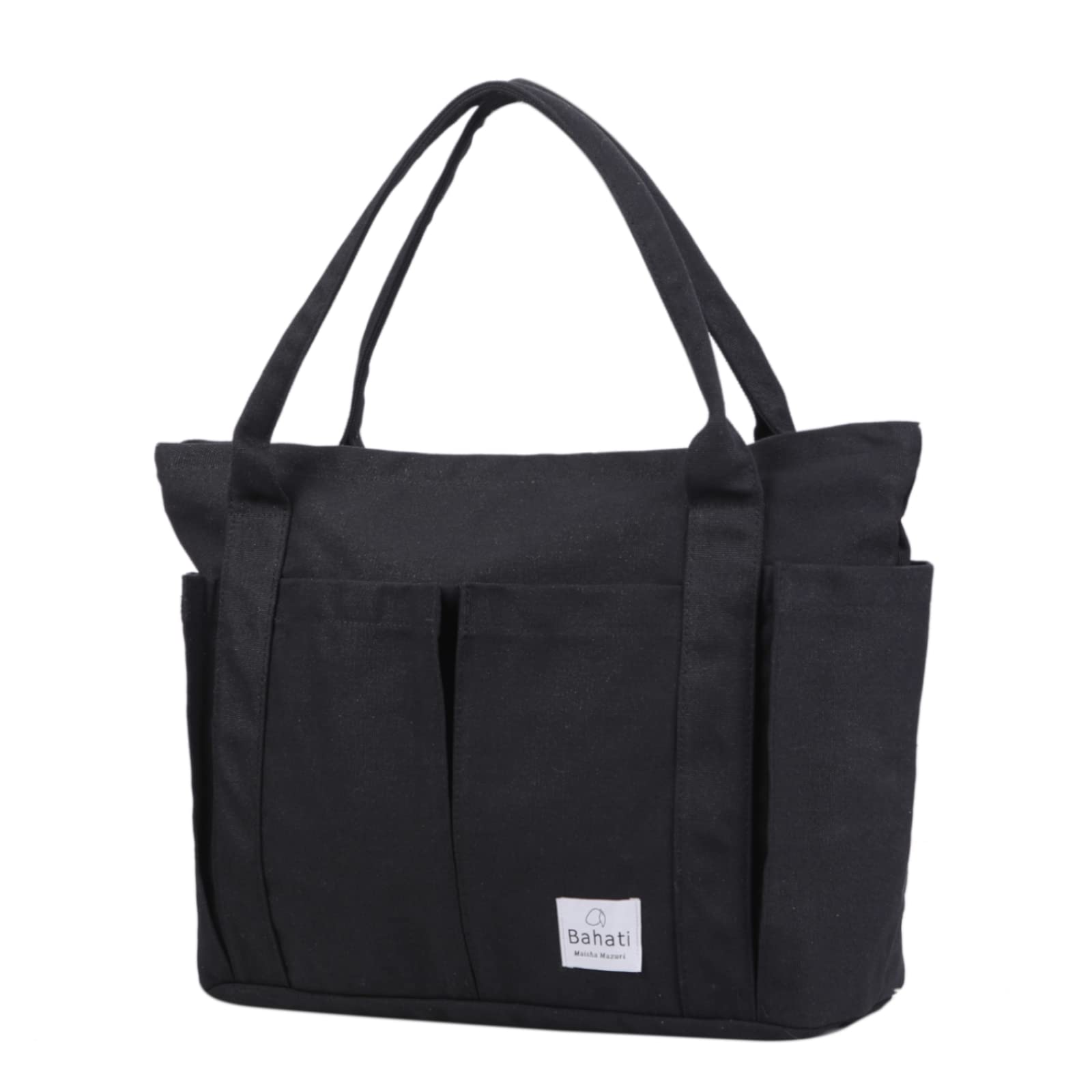 Bahati マザーズバッグ ファスナー付き ブラック バハティの商品画像