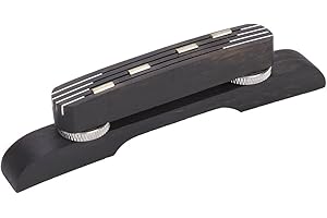 DILWE Mandolin Bridge, Rosewood Height Adjustable Bridge Mandolin Instrument DIY Repair Parts