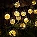 Outdoor Solar Lights Strings, LTROP 20ft 30 LED Waterproof Fairy Bubble, Crystal Ball Lights Decorative Globe String Lights for Indoor, Garden, Home, Patio, Lawn, Party and Holiday (Warm White)