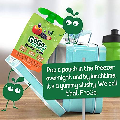 image for GoGo squeeZ Fruit & VeggieZ on the Go, Apple Sweet Potato Grape, 3.2 O