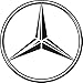 US85 Mercedes Benz Logo Emblem Auto Car Wheel Tire Air Valve Caps Stem Cover Accessories Decoration Birthday Gift (Silver Chrome)