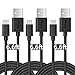 USB Charger Cable for Samsung Galaxy S7, Deegotech [3 Pack 6.6 Feet] Extra Long Universal Micro USB Charger, High Speed Sync Charge Cord Wire for Android - Black