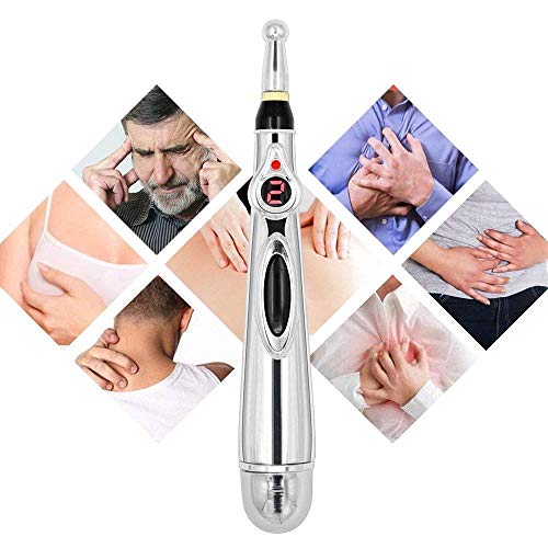 WanZhuanK Electronic Acupuncture Pen, Electric Meridian Energy Body Massager Pain Relief Therapy Instrument Heal Massage Meridian Energy Pen Massager