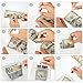Money Cake Pull Out Kit Include Pulling Money Box, Plastic Roll with 20 Transparent Bags, Happy Birthday Cake Toppers, 7 Heart Cupcake Picks for Graduation Wedding Party Decorations