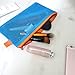 Kinhshion Mesh Zipper Pouch Cosmetic Bags Travel Storage Bags,6 PCS 3 Sizes, Zipper Bags Clear Zipper Pouch Small Organizer bag Zipper Folder Bag 2 Colours