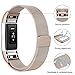 SWEES Metal Bands Compatible Fitbit Charge 2, Milanese Stainless Steel Metal Magnetic Replacement Wristband Small & Large (5.5