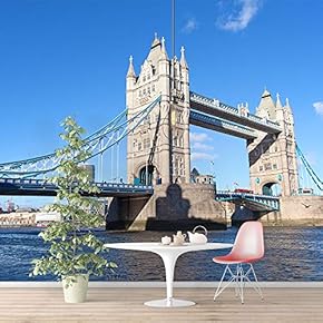 Wall Murals for Bedroom Brooklyn Bridgeand Newyork City Large Removable Wallpaper Peel and Stick Wall Stickers - 66x96 inches