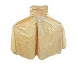 Womens Bohemian Yellow Printed Palazzo Casual Maxi Pant Skirt