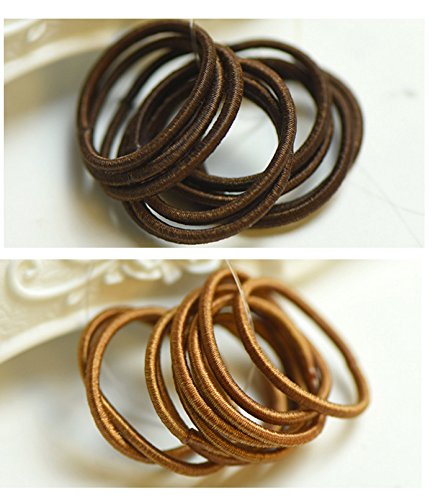 Ecome 100pcs Hair Accessories Elastic Hair Bands Girl Headbands Hair Ropes