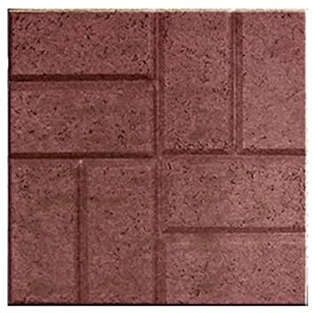 Emscogroup 2155hd Plastic Deep Red Brick Pattern Resin Patio