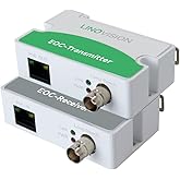 LINOVISION POE Over Coax EOC Converter IP Over Coax Max 3000ft Power and Data Transmission Over Regular RG59 Coaxial Cable fo