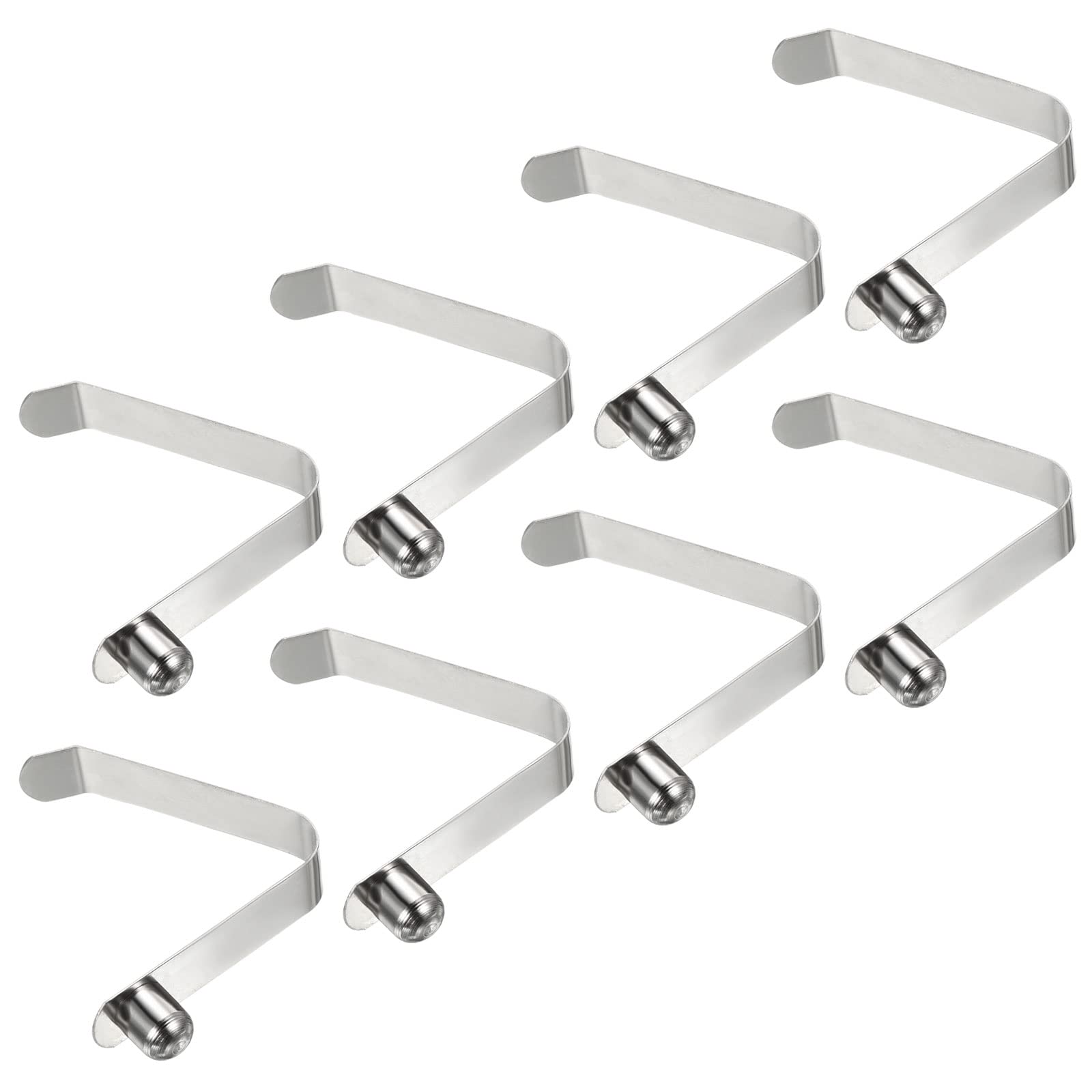 PATIKIL 9.5x9mm Kayak Paddle Snaps, 8 Pack Pole Push Button Spring Clips Steel Solid Button Locking Tube Single Pin for Camping Awning Tent Pole