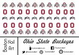 Collegiate - Ohio State Buckeyes Waterslide Nail Decals - 50pc