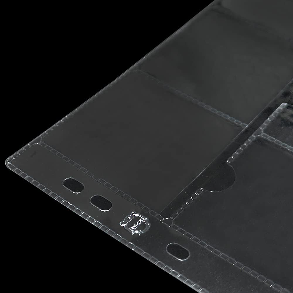 15 Sheets 300 Pocket Plastic Coin Pocket Pages Standard 9-Hole Coin Pocket Inserts Collecting Sleeves for 2 x 2" Coin Flips Cardboard Collection Storage, 2.05 x 2.05", 20 Pockets/Sheet : Office Products
