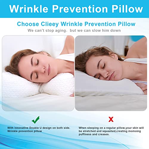 CUZEP Clieey Side Back Stomach Sleeper Pillows Anti Wrinkle Aging