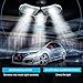 Qimedo Garage Lighting 80W, 8000lm Deformable Led Garage Lights , Shop Work Light with 3 Adjustable Wings,Tribright Garage light for Workshop, Warehouse (No Motion Detection)