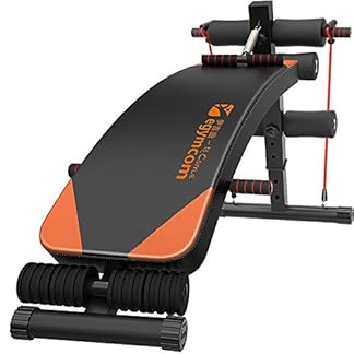 Egymcom Sit Up Bench Adjustable Abdominal Decline Bench Slant